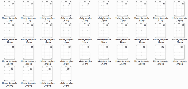 Image of template files